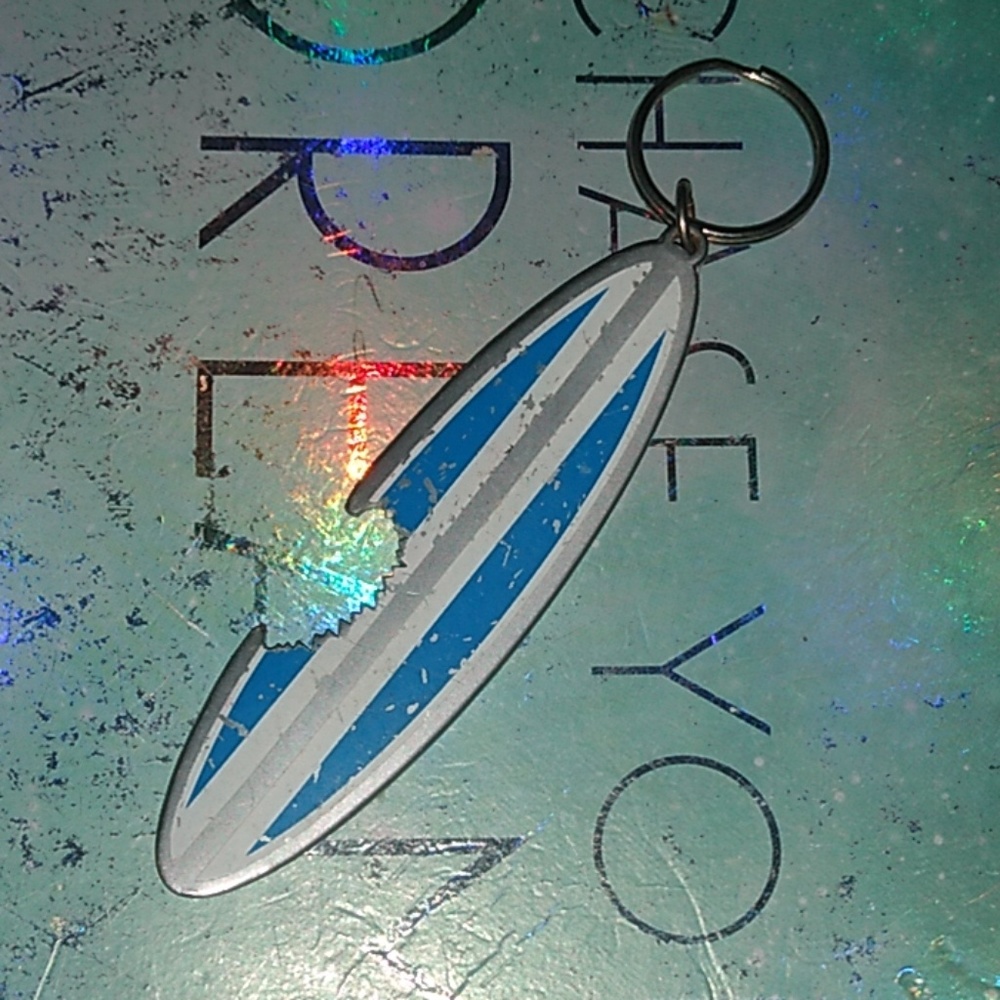 Surf board key chain